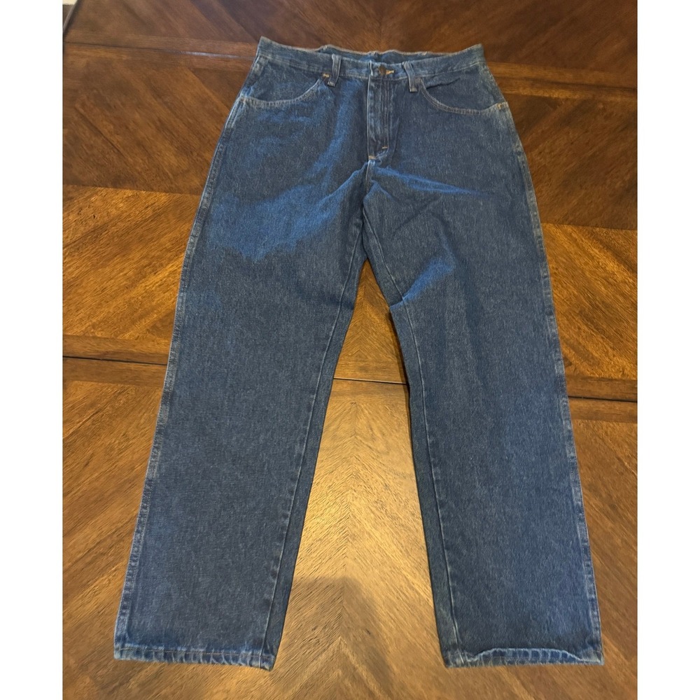 Rustler Mens Relaxed Fit Straight Leg Jeans Blue Denim 34x30‎ 87669DK NEWV|V1